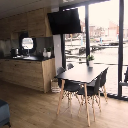 Modern Houseboat With Roof Terrace, On Uitgeestermeer
