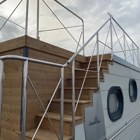 Botel Modern Houseboat With Roof Terrace, On Uitgeestermeer